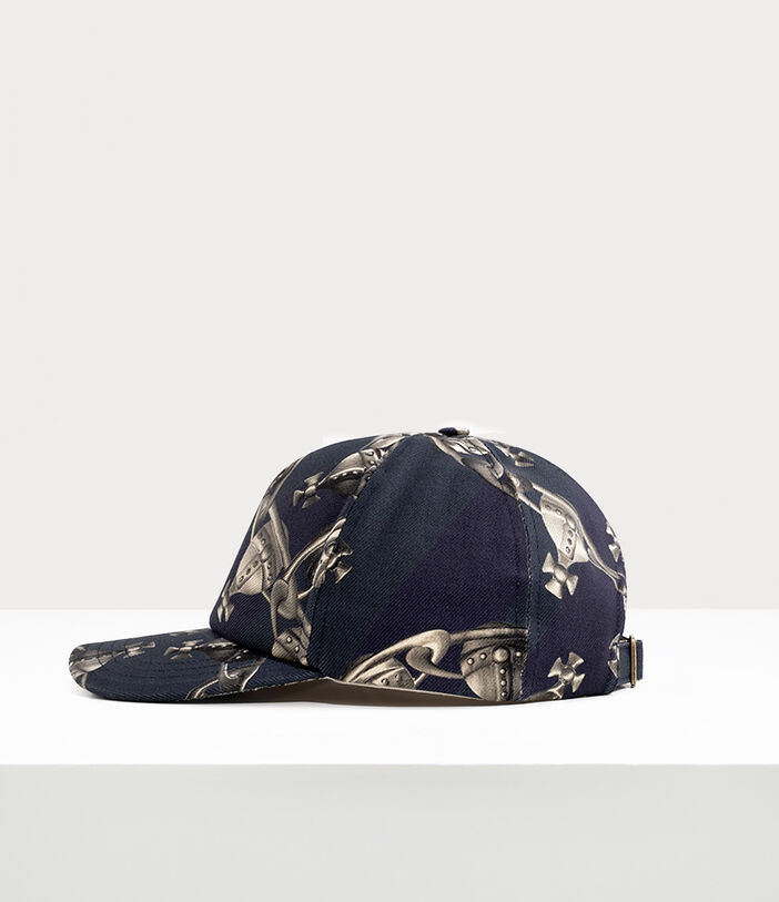 Vivienne Westwood MULTI PRINTED ORB CHAIN BASEBALL CAP